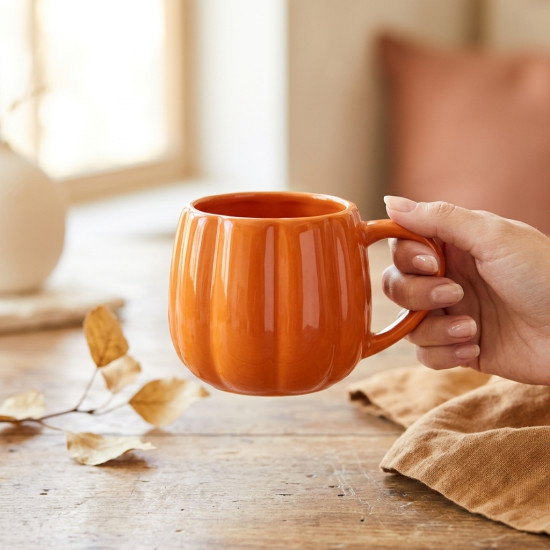 Pumpkin Shaped Mug